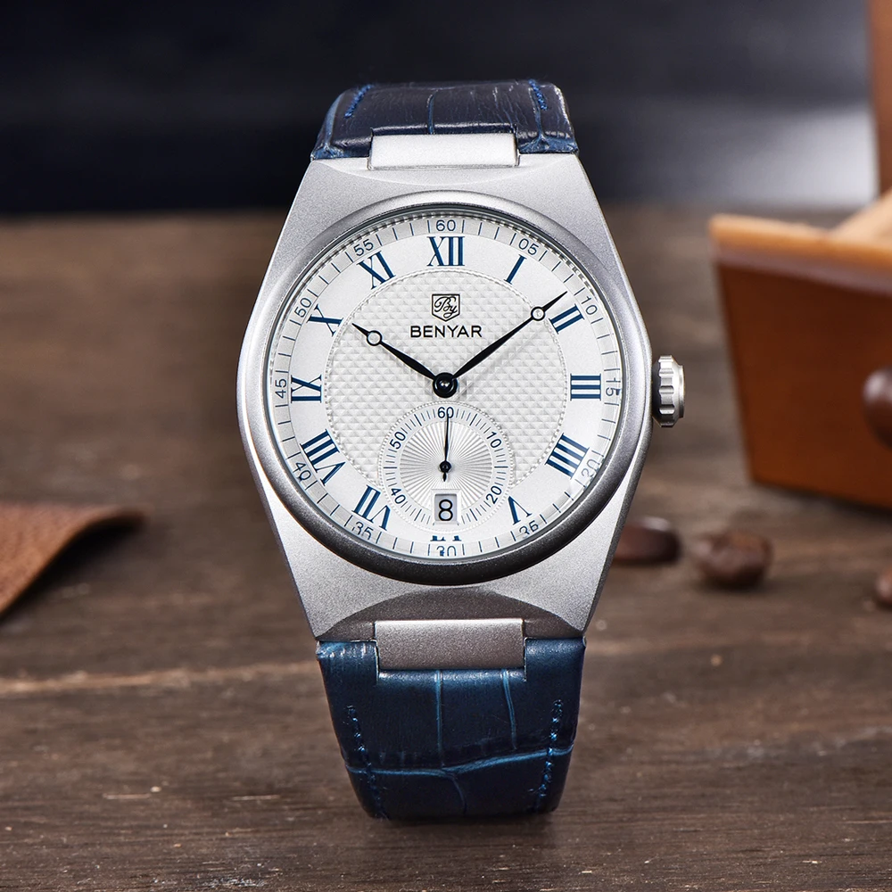 Luxury Watch Store - BENYAR Business Mannen Romeinse Cijfers Quartz