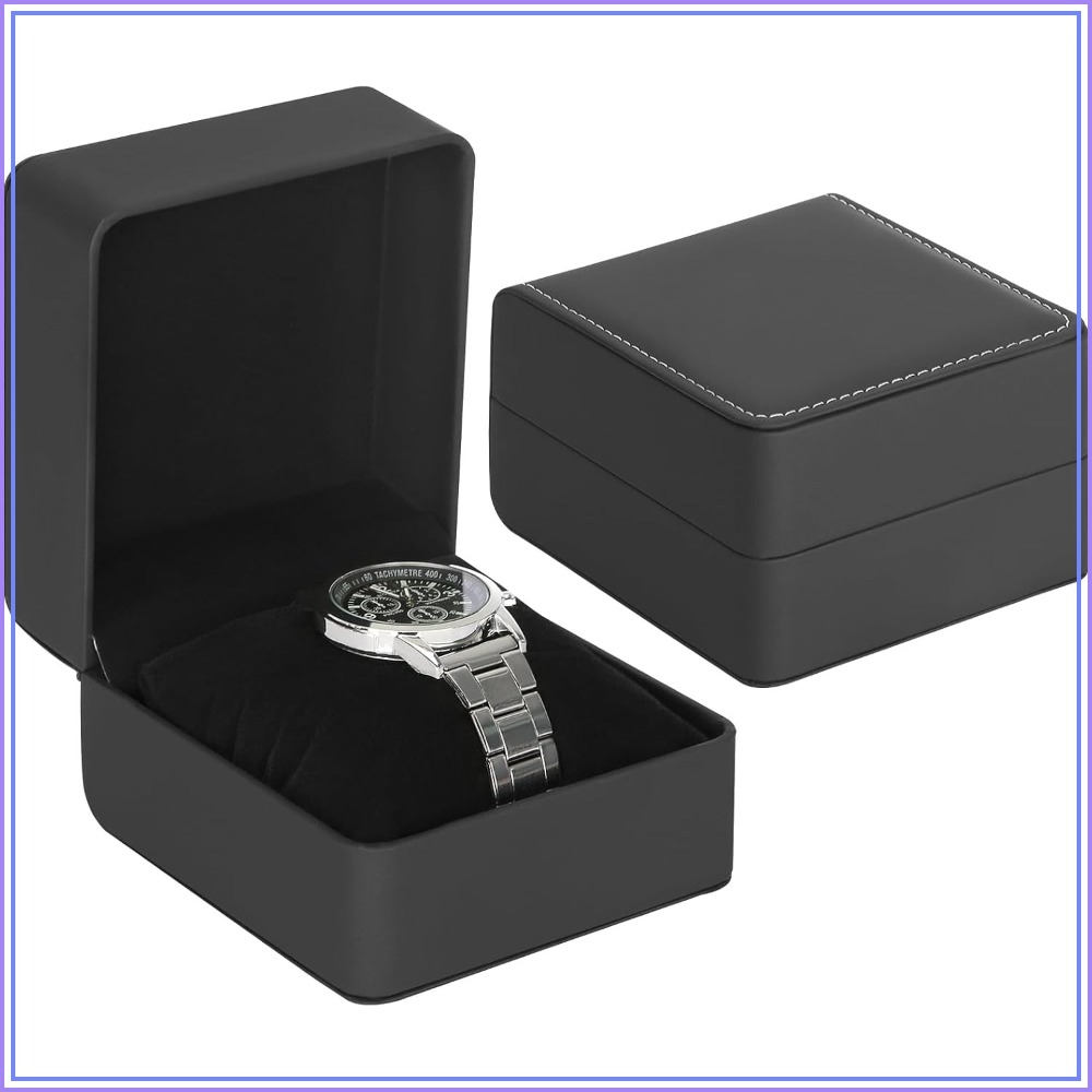 Luxury Watch Image - Luxe PU lederen horloge-reiskoffer met afneembaar