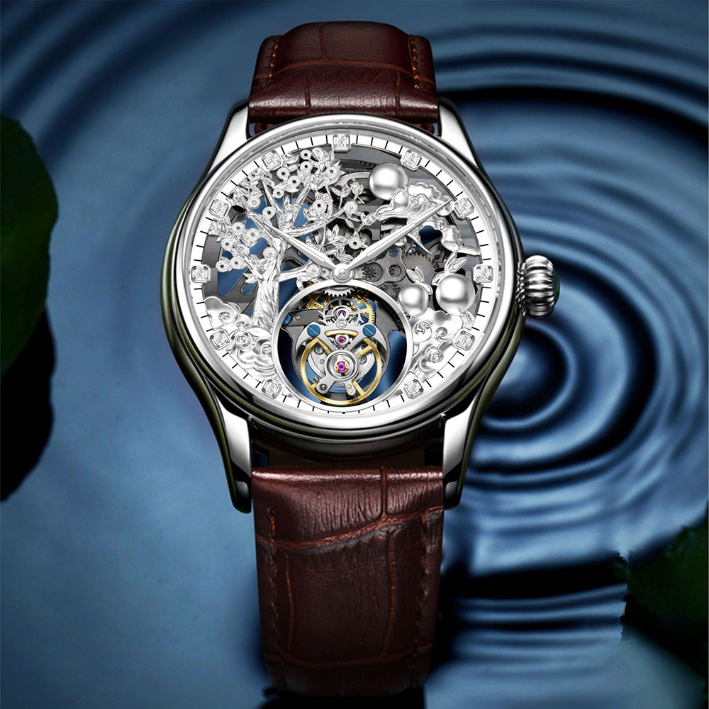 Zodiac Luxury Watch - AESOP Real Tourbillon Mechanische Man Horloges