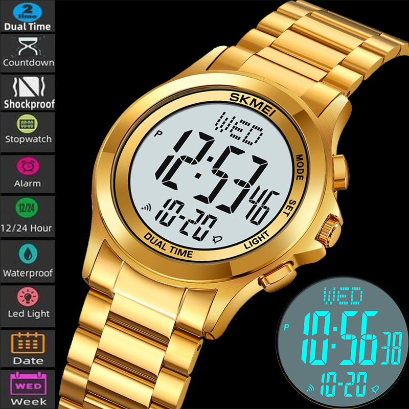 Minute Repeater Watch - Skmei Heren Led Chronograaf Armband Horloges