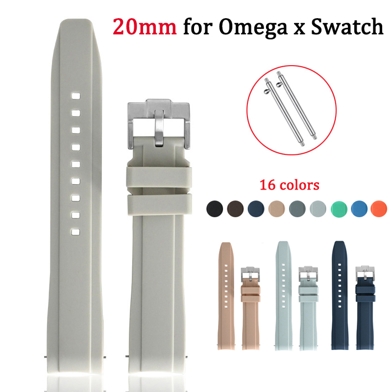 Luxury Watch Omega - Nieuwe gebogen rubberen band voor Omega
