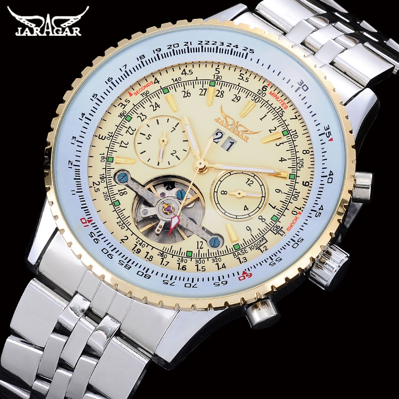 Minute Repeater Watch - Jaragar Heren Horloges Luxe Rvs Tourbillon