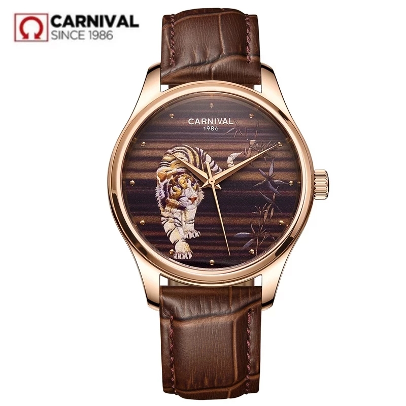 Zodiac Luxury Watch - Carnaval Zodiac Tijger Serie Luxe Miyota
