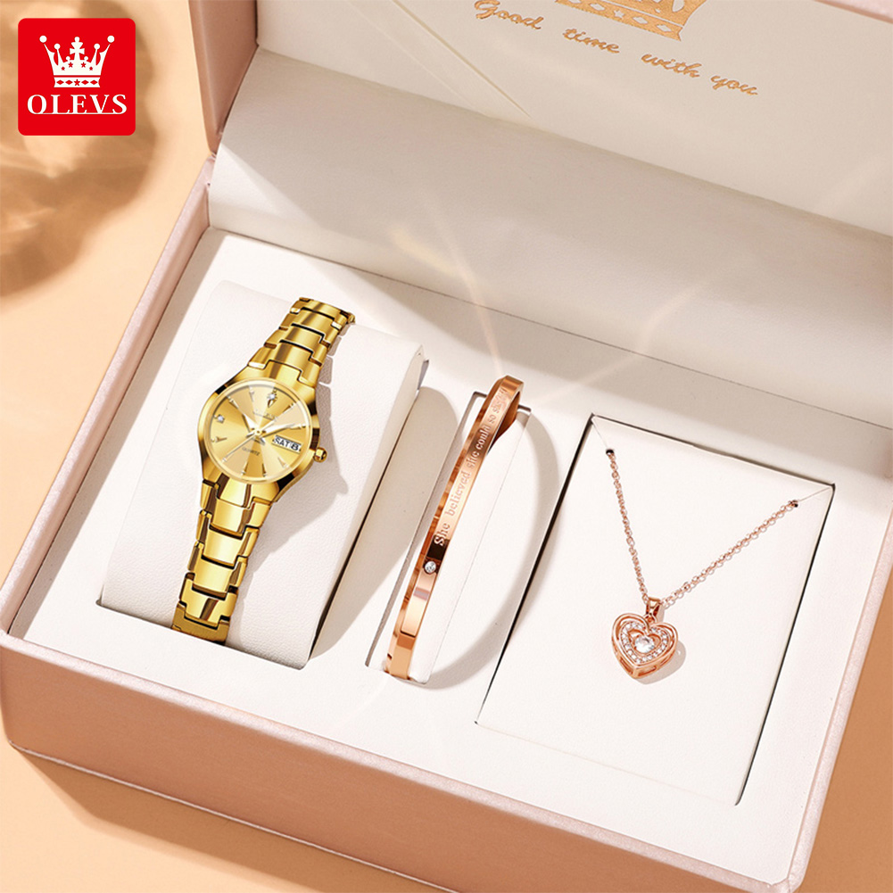 Luxury Watch - OLEVS Dameshorloge 8697 Luxe Elegante Quartz