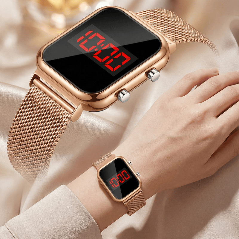 Luxury Watch Market - Mode magnetische gesp rechthoek LED digitale