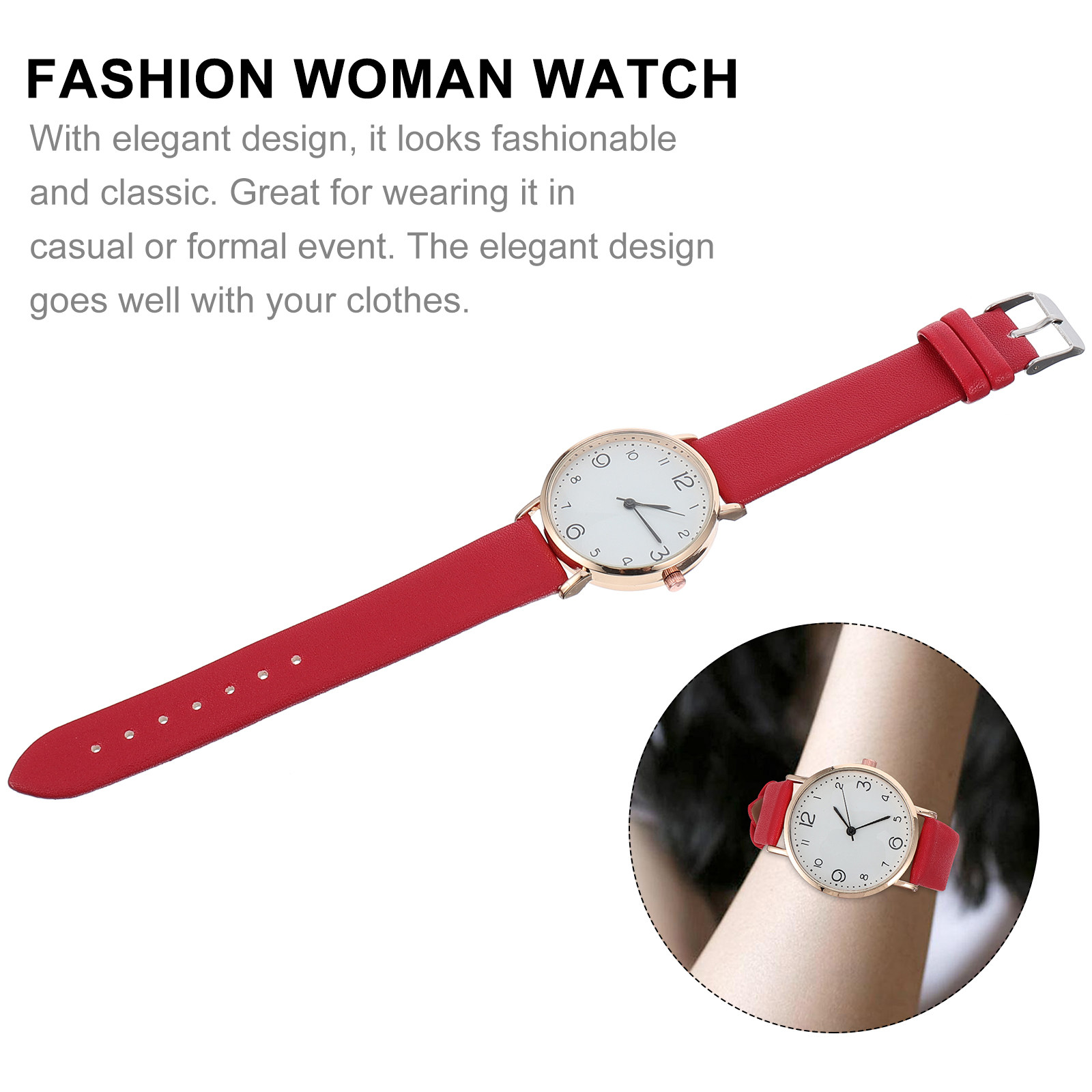 Luxury Watch Events - Premium dameshorloge met band, strakke mode