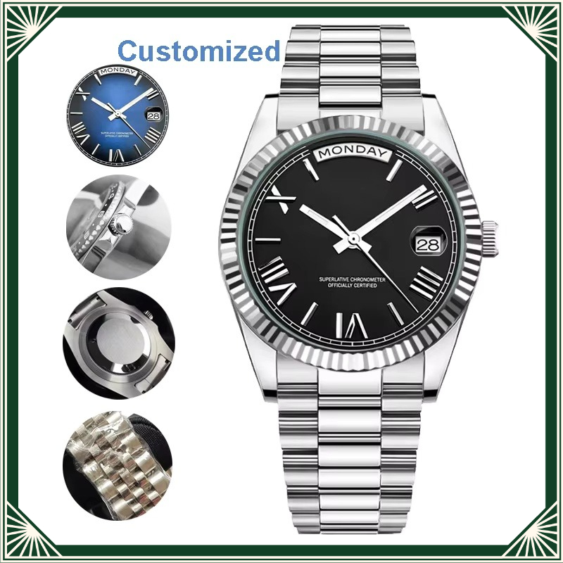 Luxury Watch Store - 88A Store 40mm Herenhorloge met automatisch