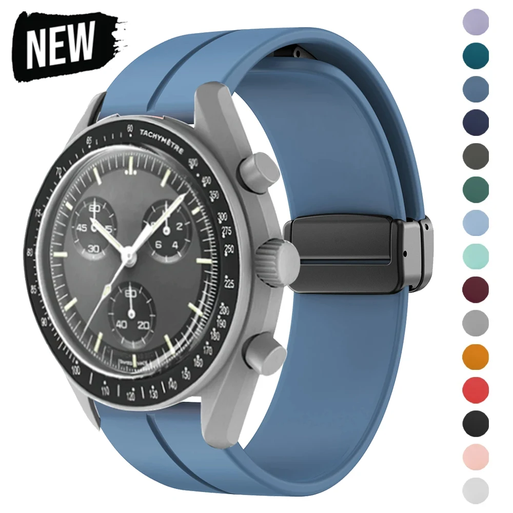 Luxury Watch Omega - Siliconen Band Voor Omega X Staal