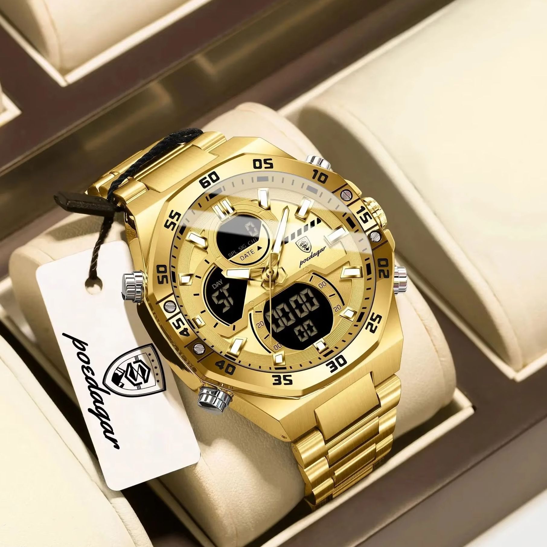 POEDAGAR Sport Quartz Herenhor - Minute Repeater Watch recensie en prijs