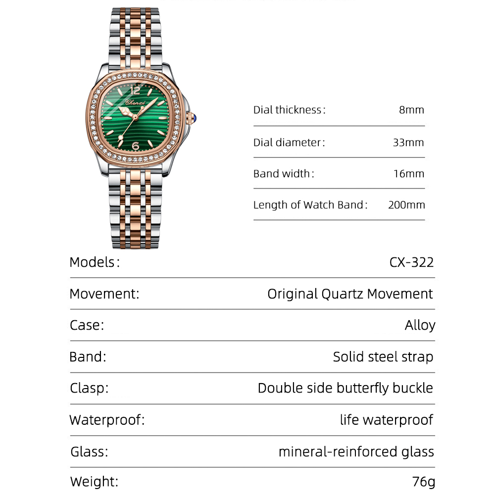 CHENXI Elegant End Luxe dames  - Luxury Watch Events recensie en prijs