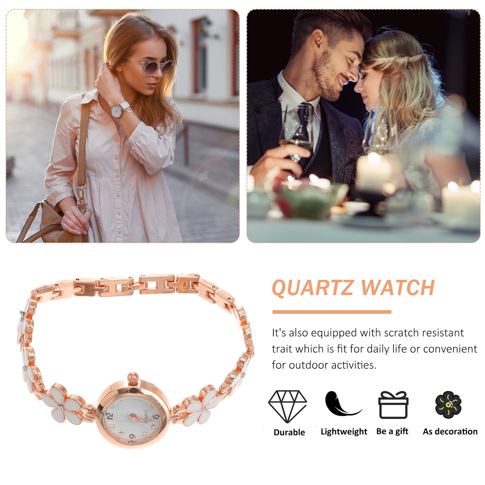 Elegant kristallen quartz armb - Luxury Watch recensie en prijs