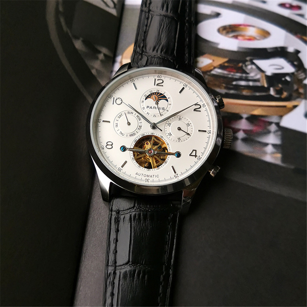 Parnis 43 mm witte wijzerplaat - Minute Repeater Watch recensie en prijs