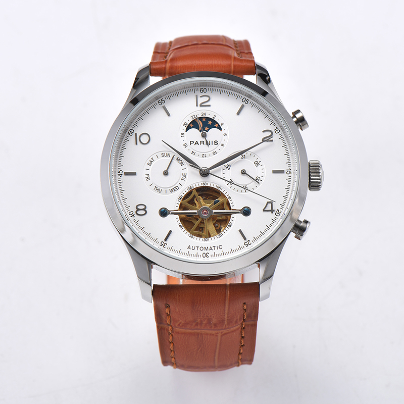 Parnis 43 mm witte wijzerplaat - Minute Repeater Watch recensie en prijs