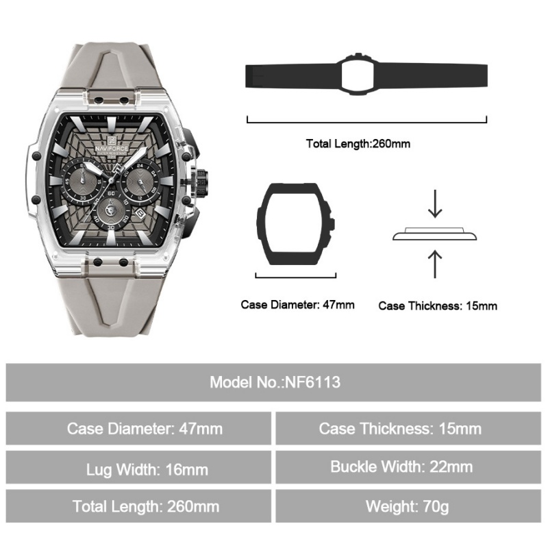 NF6113 NAVIFORCE Heren Multifu - Minute Repeater Watch recensie en prijs