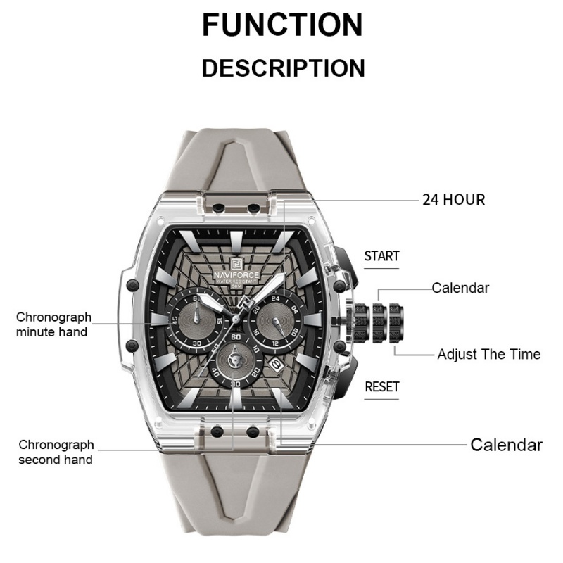 NF6113 NAVIFORCE Heren Multifu - Minute Repeater Watch recensie en prijs